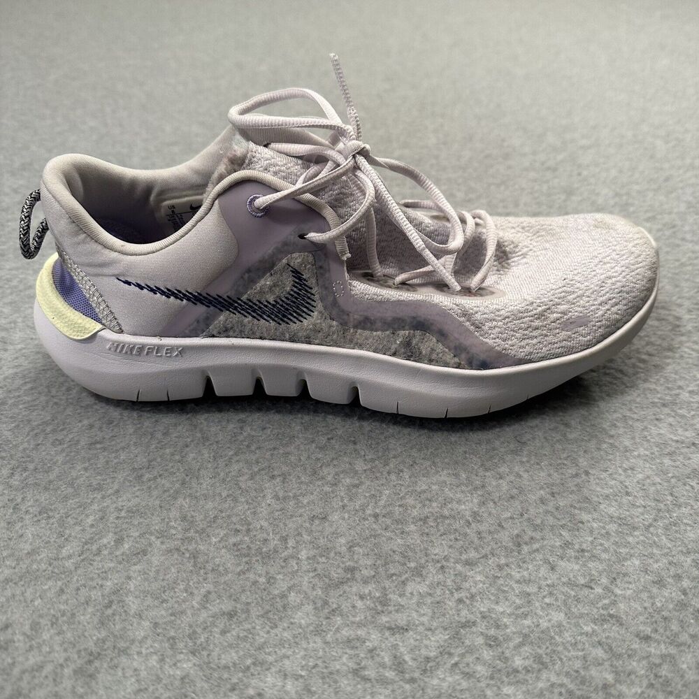 Nike Flex Run 2021 Iris Whisper Running Shoes Womens Size 8 Gray Lavender